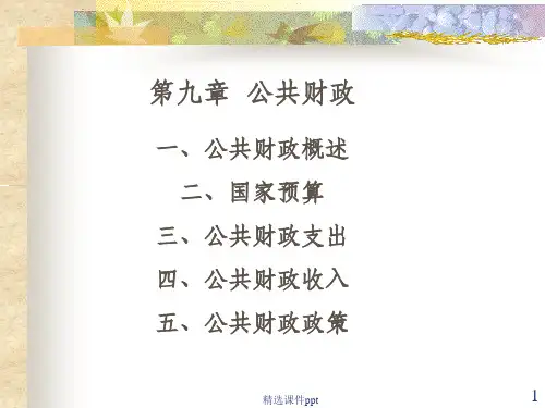 《公共财政》PPT课件