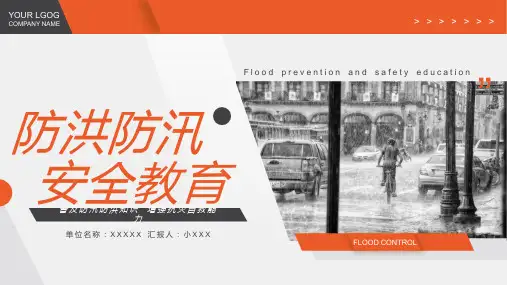 防洪防汛安全辅导培训动态课程PPT课件
