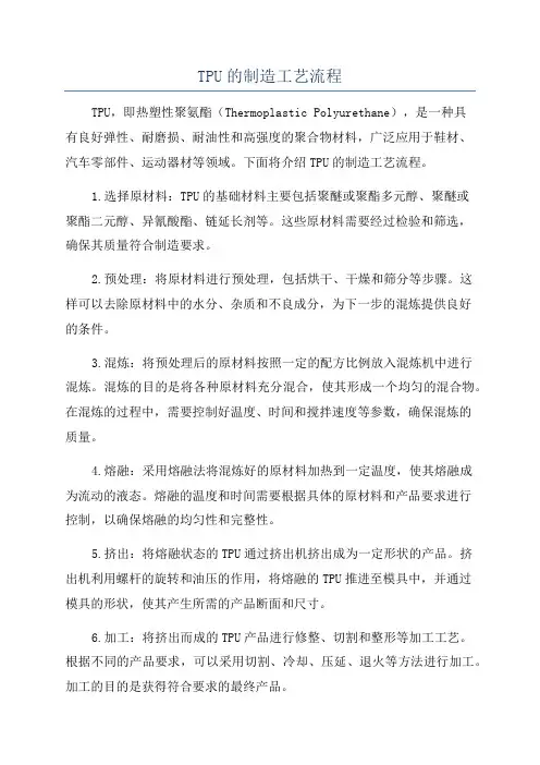 TPU的制造工艺流程