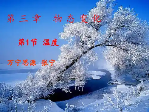 公开课《温度》教学 ppt课件