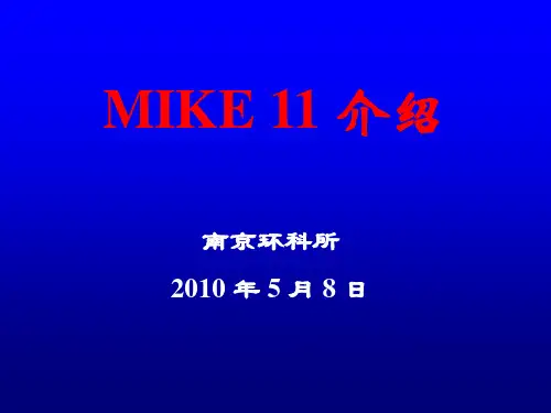 MIKE11培训 ppt