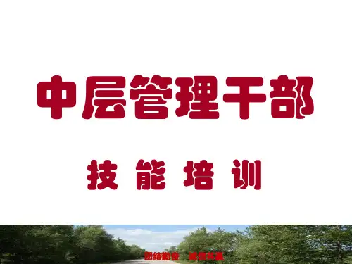 主管成长课程-十项管理技能