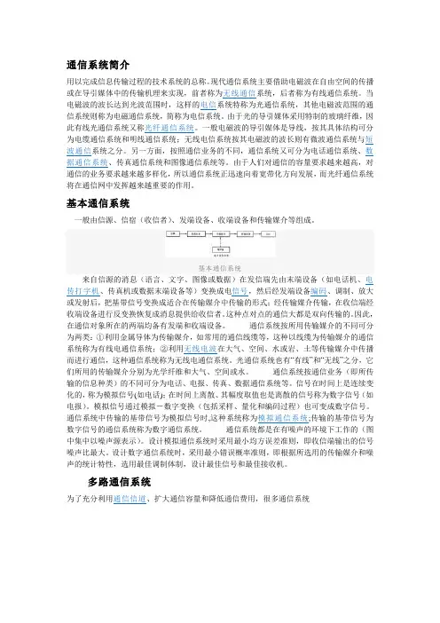 通信联络——通信系统