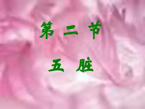 中医基础理论10第三章：藏象(第2节五脏)心
