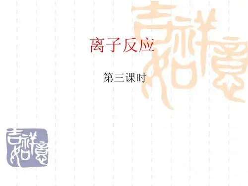 《第二节离子反应》第三课时