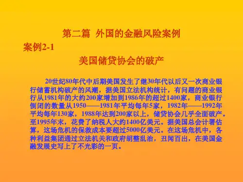 金融风险管理经典案例1