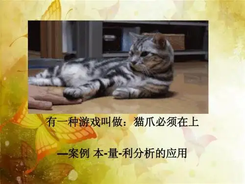 管理会计 本量利分析