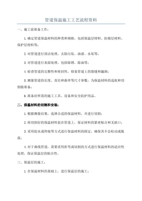 管道保温施工工艺流程资料