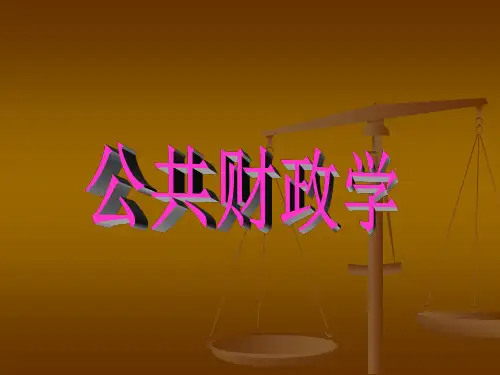 公共财政内涵与职能(3)