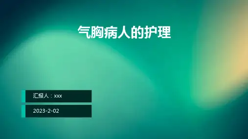 气胸病人的护理ppt课件