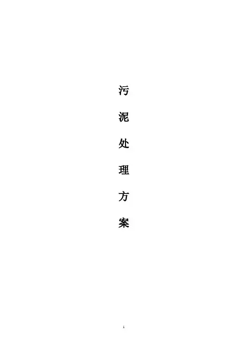 污泥堆积处理方案
