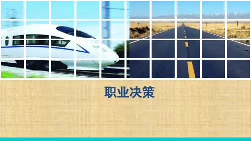 第五章  职业决策  《职业生涯规划与就业指导》PPT课件