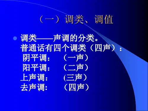 普通话声调练习