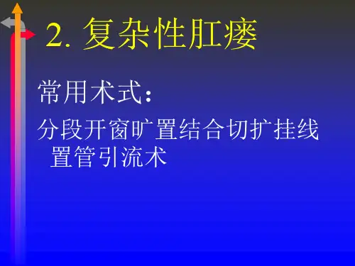 3. 复杂性肛瘘