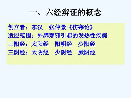 六经、三焦、卫气营血辩证