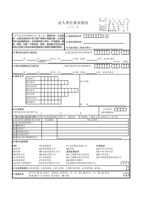 最新名录库表式