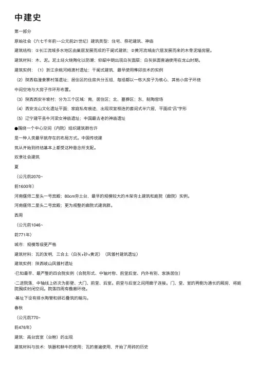 中建史——精选推荐