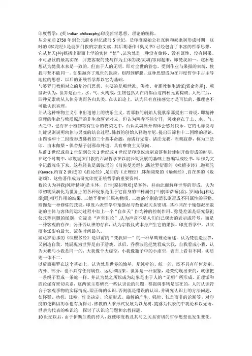 印度哲学介绍