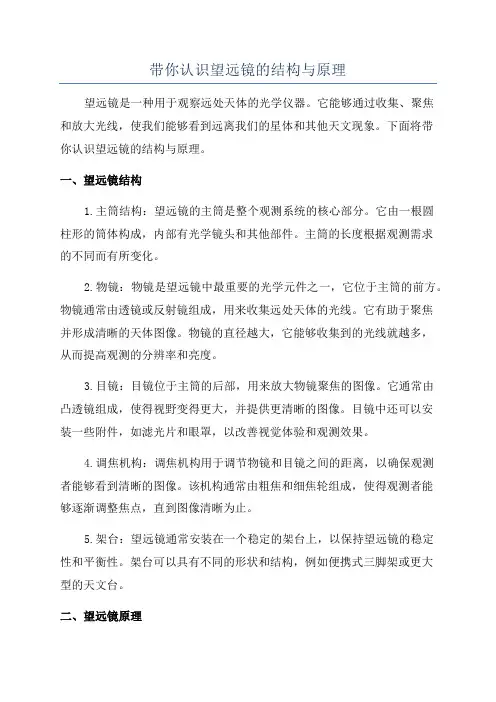 带你认识望远镜的结构与原理
