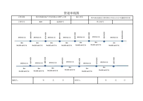 管道单线图