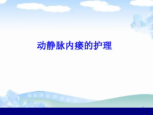 动静脉内瘘护理PPT课件