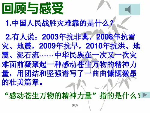 2.有人说：2003年抗非典,2008年抗雪灾、地震,2009年...汇总189-精心整理