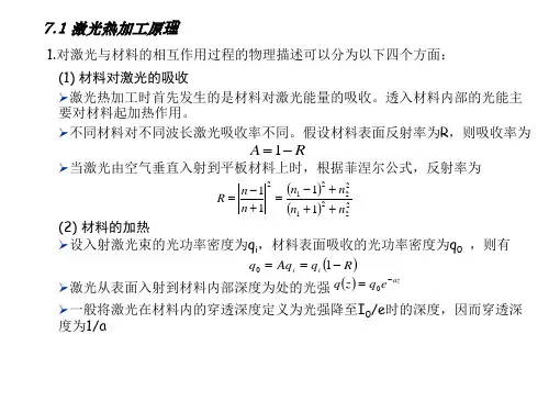 7.1激光热加工原理