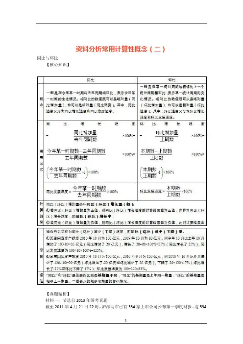 资料分析(二)共3份