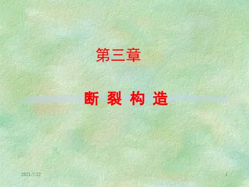 构造地质学--第三章断裂构造