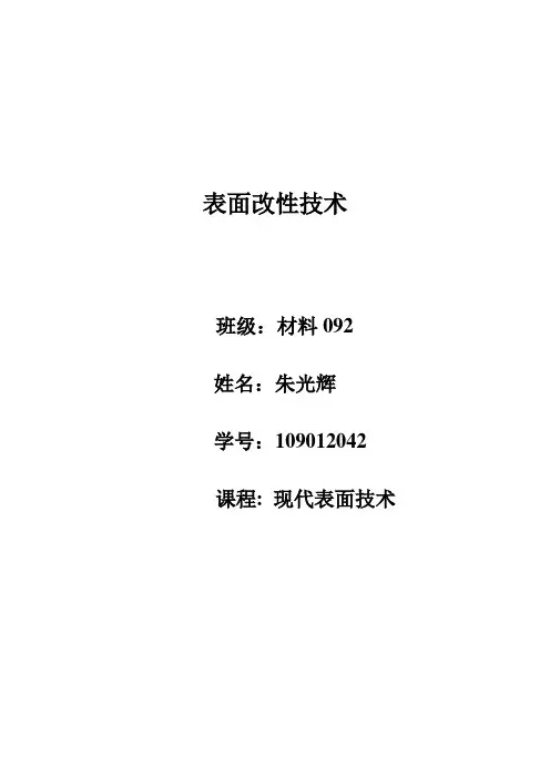表面改性技术