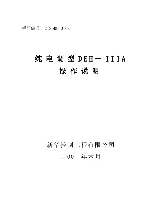 DEH操作说明书