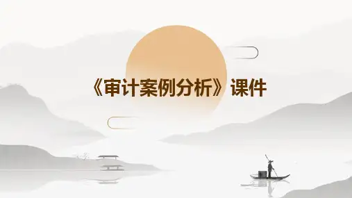 《审计案例分析》课件