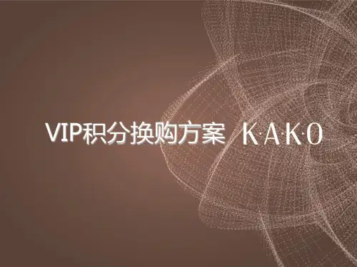 VIP培训PPT