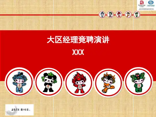 销售大区经理竞聘PPT