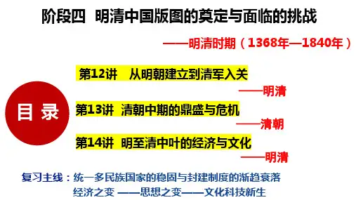 第12讲++从明朝建立到清军入关-【省心备考】2024年高考历史一轮复习考点过过过(中外历史纲要上)