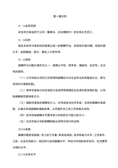 薪酬管理体系