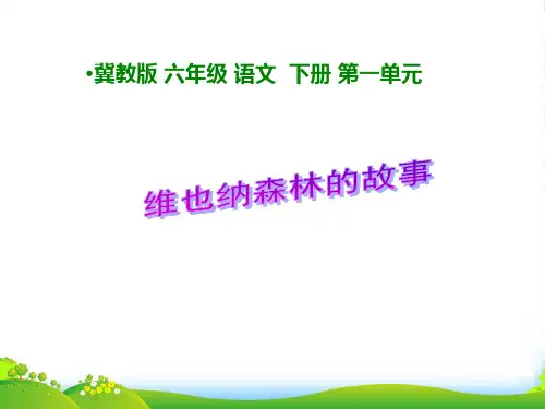 六年级语文下册 维也纳森林的故事 1课件 冀教版