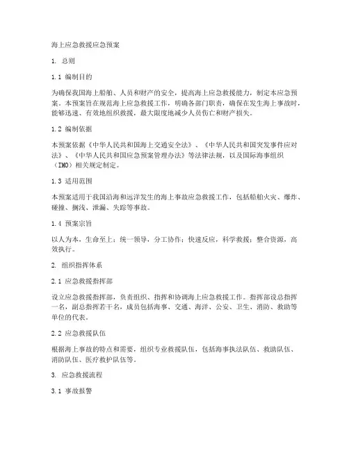 海上应急救援应急预案