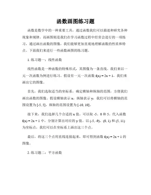 函数画图练习题