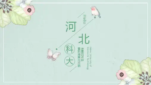 河北科技大学专用-清新风格-PPT模板