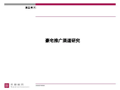豪宅推广策略探讨
