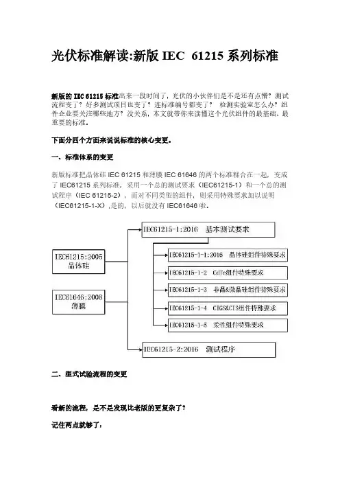 光伏标准解读新版IEC 61215系列标准