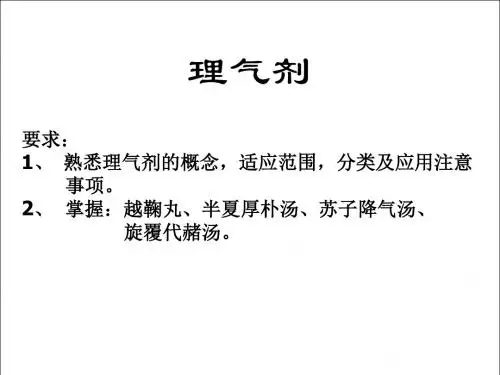 方剂学-理气剂