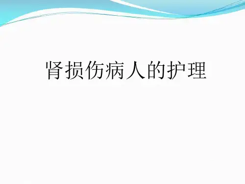 医院肾损伤病人的护理课件