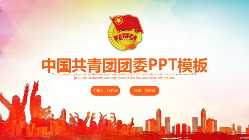 青春时尚中国共青团团委工作会议总结ppt通用模板