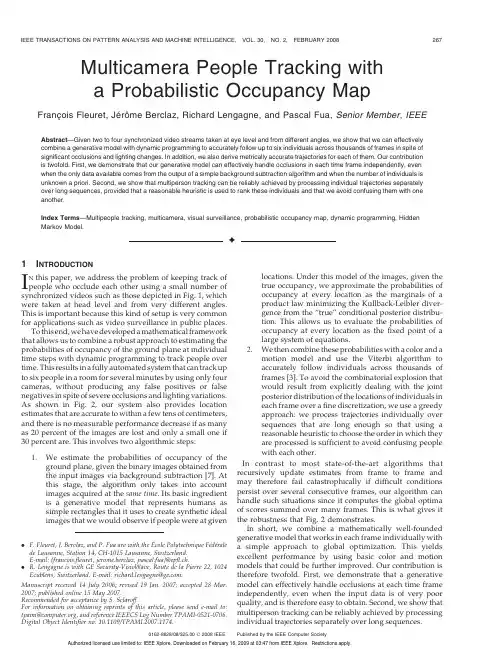 Multicamera People Tracking with a Probabilistic Occupancy Map