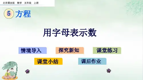 《用字母表示数》教学PPT下载(共18张PPT)