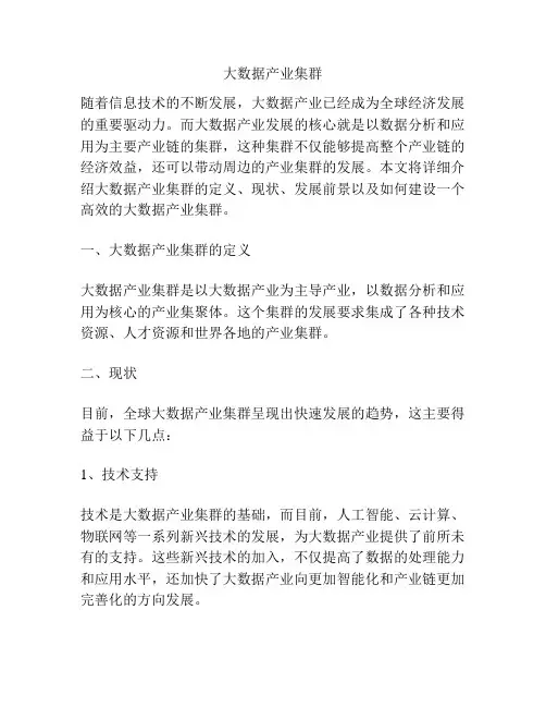 大数据产业集群