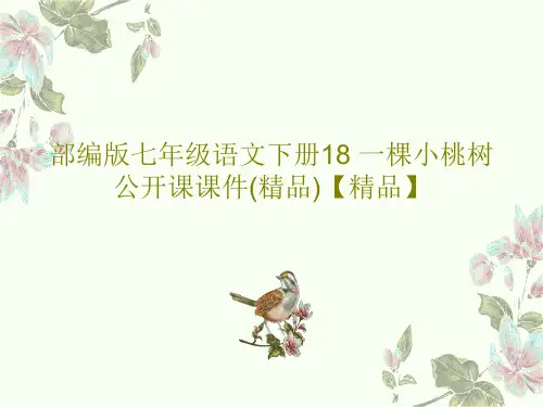 部编版七年级语文下册18 一棵小桃树 公开课课件(精品)【精品】PPT66页
