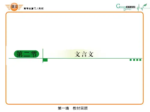 高考语文复习课件：人教版高中语文必修五文言文整理串讲PPT